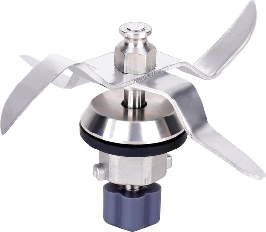 Vervangingsmes voor Monsieur Cuisine Connect en Smart Food Processor, roestvrijstalen mixer met afdichtring en 5 tanden, ideaal voor koken en bereiden van maaltijden