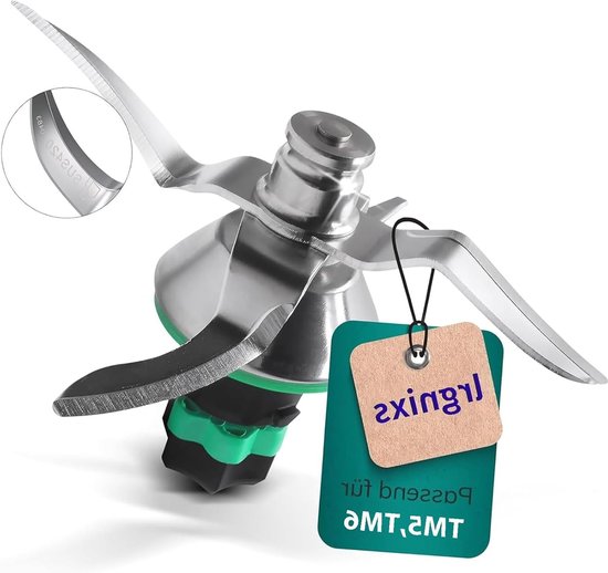 Vervangingsmes voor Thermomix TM6/TM7 - roestvrijstalen mixmes met afdichtring, keukenaccessoires en reserveonderdeel voor optimale kookprestaties