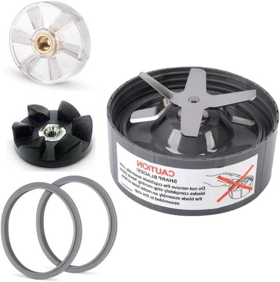 Vervangingsmesjes Set voor Blender, Premium Levensmiddelenveilige Extractor Mes met Manure Gear en Siliconen Seal voor 600W Blender Accessoires