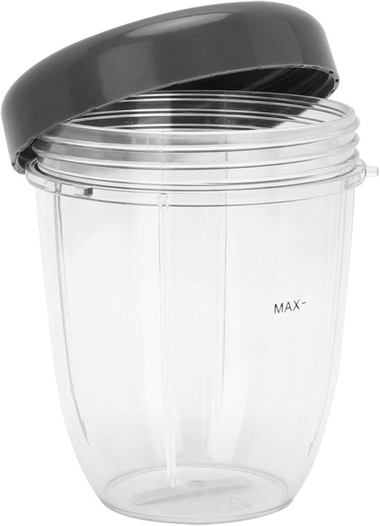 Vervangingsonderdelen Set voor Blender Bekers en Deksel - Accessoires voor 900W Blender (Klein Hoofd 18Oz)