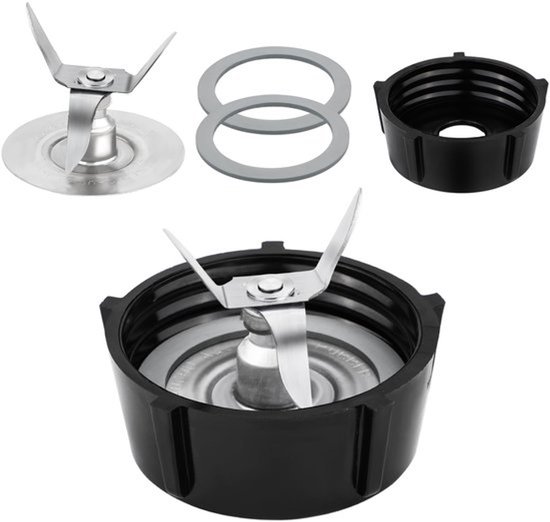 Vervangingsonderdelen voor de Blender, Blenderijsmes met Bodemdop van de Kan en 2 Rubberen O-ringafdichtingspakkingen Geschikt voor Osterizer Blenders Accessoires blender onderdelen