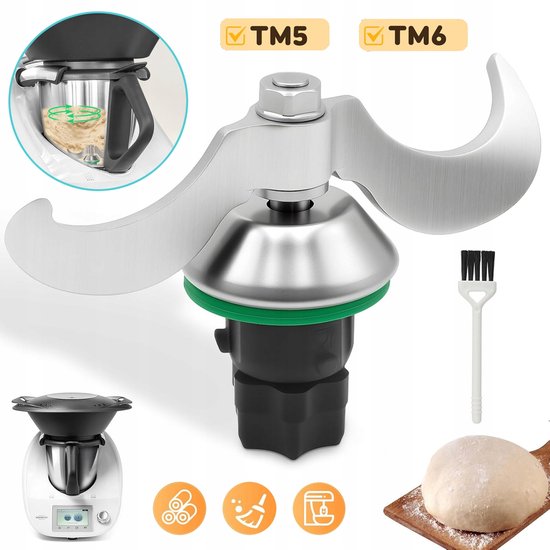Vervangingsonderdelen Voor Het Thermomix-Mes - Vervangende Accessoires Voor Het Mengmes - Geschikt Voor Thermomix TM6 TM5 - Compatibel Met De Vorwerk Thermomix TM5 TM6 Keukenmachine