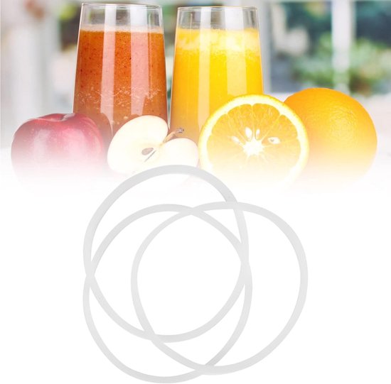 Vervangingsrubberring voor juicer, set van 3, geschikt voor blenders, afdichtringen en accessoires voor optimale sapextractie