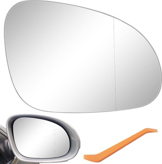 Verwarmd Vervangend Spiegelglas voor VW Golf 5, Passat B6 en Jetta 5 (2006-2010) - Zijspiegel Glas voor Bestuurderszijde, Achteruitkijkspiegel Accessoire