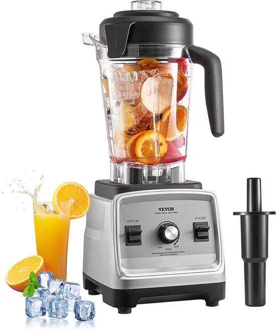 VEVOR 2,5L 1600W Standmixer Universele Mixer Smoothiesmaker Milkshaker van Vevor