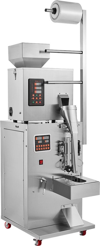 VEVOR Automatische Deeltjes Verpakkingsmachine,1-100g, Multifunctionele Zakje Poeder Zakje Weging Het Vullen Verpakkingsmachine, Poeder Vulmachine voor Thee Zaden Korrels Meel Bonen Glitter van Merkloos