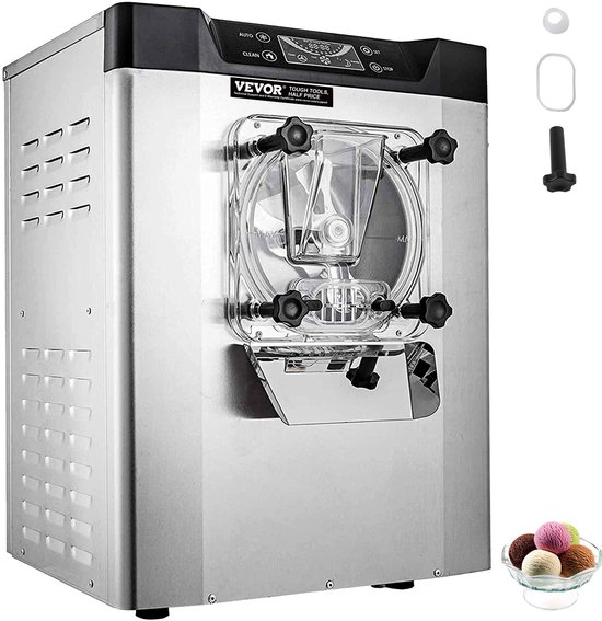 VEVOR Commerciële Hardijsmachine 3,5-4,4 UK Gallon/H Roestvrijstalen Ijsmachine van Merkloos