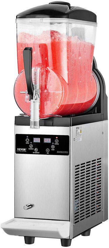 VEVOR Commerciële Slushy Machine 12L Margarita Smoothie Frozen Drink Maker van Merkloos