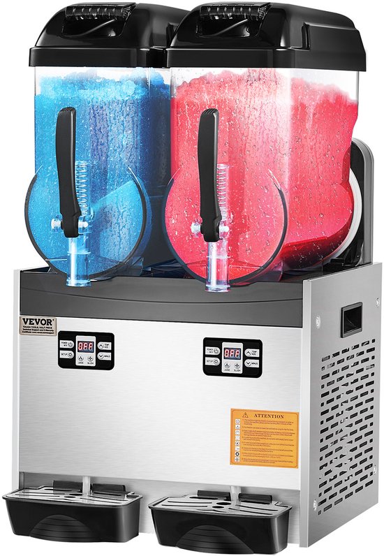 VEVOR Commerciële Slushy Machine 12Lx2 Margarita Smoothie Frozen Drink Maker van Merkloos