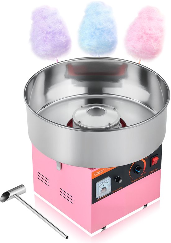 VEVOR Commerciële Suikerspinmachine Elektrische 1kW Roze Suikerspinmachine