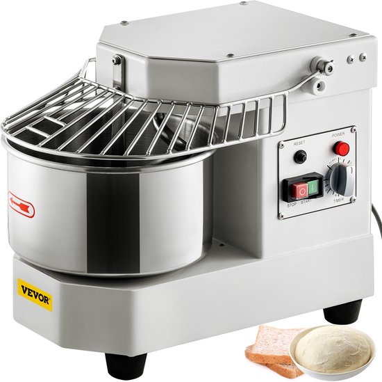 VEVOR Deegmixer Keukenmachine Rvs Standmixer Commerciële Kneedmachine 8l van Vevor
