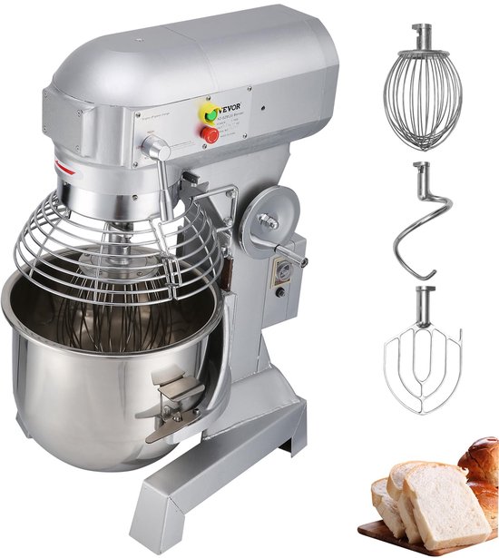 VEVOR Deegmixer Keukenmachine Standmixer CommerciëLe Kneedmachine 15 Qt 600W van Merkloos