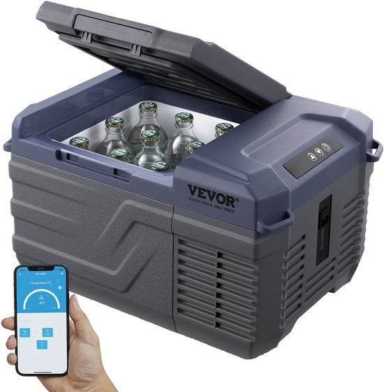 VEVOR Draagbare Koelkast Met Vriesvak Auto 9l Enkele Zone Draagbare 45w Koelbox van VEVOR