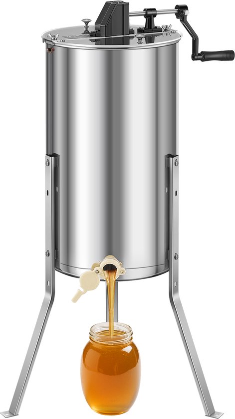 VEVOR Handmatige Honing Extractor 2 Frames Imker TangentiëLe Extractor Imker van Merkloos