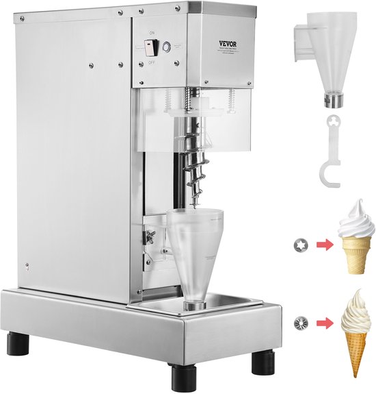 VEVOR IJsmixer IJsmachine Roerder RVS 750W Commercieel van VEVOR