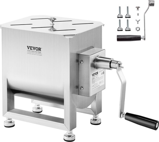 VEVOR Vleesmixer Handmatig 15l Mengmachine voor Vleesverwerking Gehakt van Merkloos