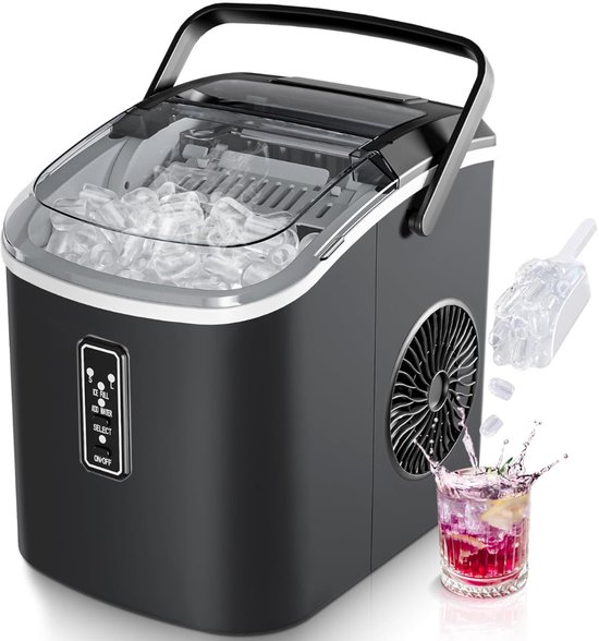 VH Supplies® IJsblokjesmachine - IJsmachine - IJsblokjesmaker - 9 Blokjes in 6 min - 1.2L van VH Supplies