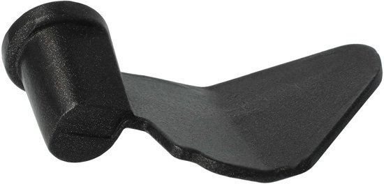 vhbw Deeghaak compatibel met Black & Decker B3970, BMH110, BMH250 broodbakmachines - Menghaak, 6,5 x 3,8 cm, aluminiumlegering zwart