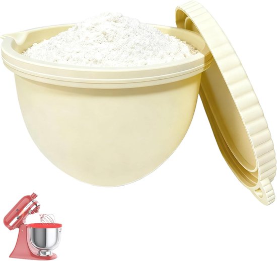 VHV Siliconen Inzetstukken - Siliconen Mengkom Liner - Mengkom Vervanging - Mixeraccessoires - Mengkom Geschikt Voor 5 Quart Tilt-head Stand Mixers - Kaki