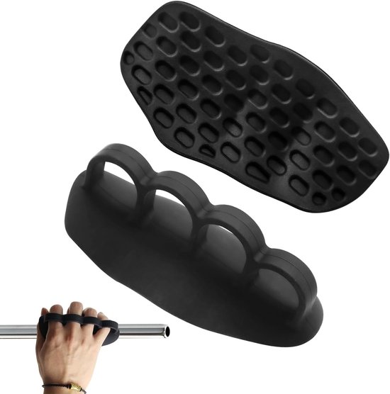 Viergaatjes palm grip voor fitness, antislip rubberen handbescherming, ideaal voor gewichtheffen en trainingen van Merkloos