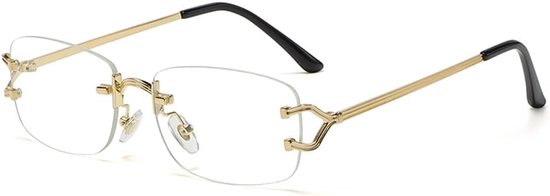 vierkante randloze zonnebril voor dames metaal randloze retro zonnebril luxe merk design bril smalle lens