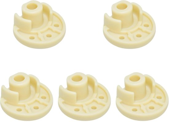 Vijf rubberen voetjes voor mixers, vervangende voetjes voor de onderkant van mixers, geschikt voor KitchenAid P4326634 staande mixers, rubberen vervangingsonderdelen voor de basis (geel).