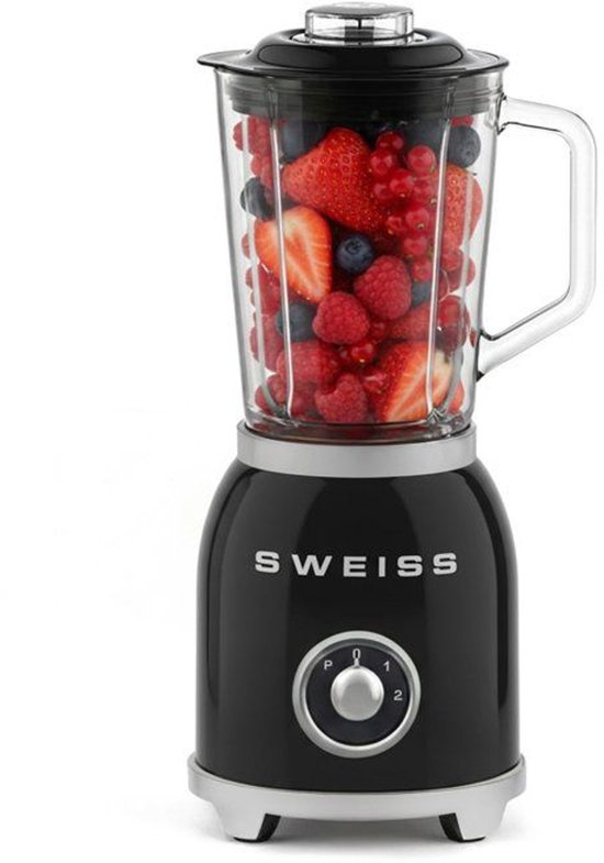Vintage Blender - SWEISS - MXV9 - 1,5 L - Zwart van Merkloos