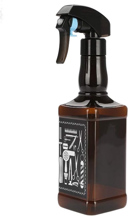 Vintage Wijnfles Look 500ml Barber Spray voor Kappers, Lege Haar Spray, Haarverzorging en Styling Tool van Merkloos