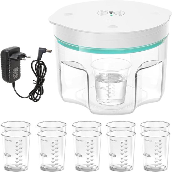 VirtuBuy- Epoxyhars Bellenverwijderaar - 2 liter - Snelle 99,9% Blaasverwijdering - Compacte Epoxyhars - Airless Machine - Siliconenvormen - Kunsthandwerk - Geschikt voor Harsen - Transparant Model van Merkloos