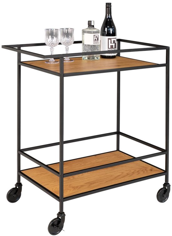 Vita Bar Trolley - Drinks Cart - Mobile Bar - Stijlvol en functioneel - 68 cm x 40 cm x 79cm van Hioshiru.