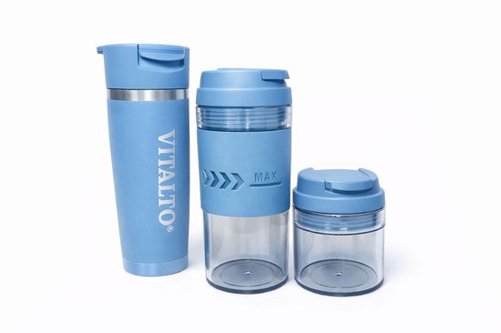VITALTO V1 SERIES - Draagbare Blender - Portable Blender - BPA vrij - Smoothie maker - Vaatwasserbestendig - 700ML-USB-C Oplaadbaar - Blauw van Merkloos
