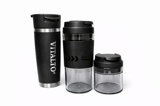 VITALTO V1 SERIES - Draagbare Blender - Portable Blender - BPA vrij - Smoothie maker - Vaatwasserbestendig - 700ML-USB-C Oplaadbaar - Zwart van Merkloos