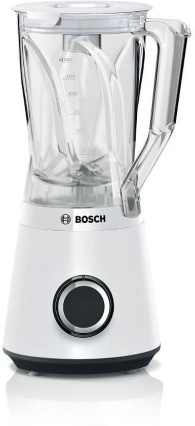 VitaPower Blender - BOSH - MMB6141W - 1200 W - 30000 tpm - 2 snelheden + turbo - 2 L kom - 4 verwijderbare messen - Wit van Bosch