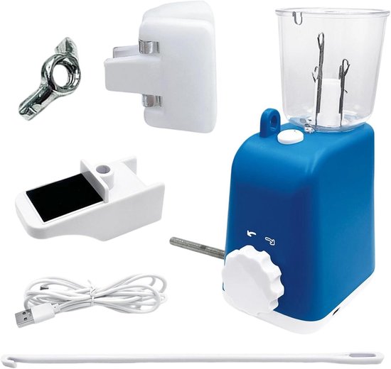 Vlechtmachine - Knutselapparaat - Sieraden Maken - Automatische Rotatie - 145 x 11 x 16 cm - Blauw Paars Roze