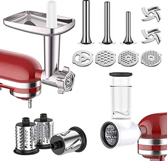 Vleesmolens en Snijder Accessoire voor Standmixers - Perfect voor Keukenmixers van KitchenAid