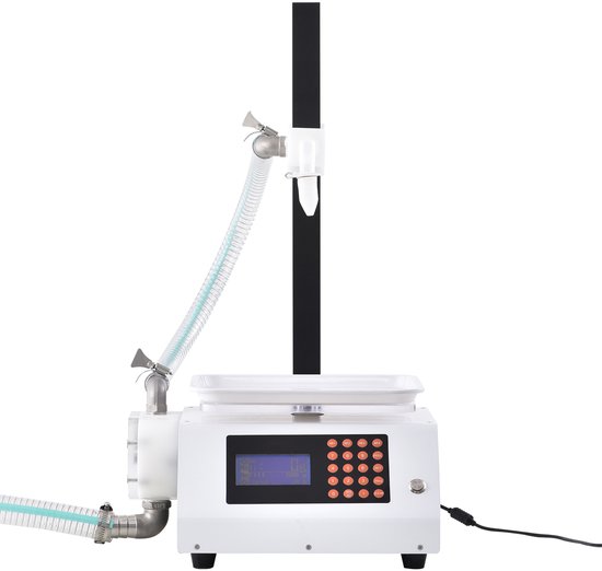 Vloeistofvulmachine, Capaciteit 50-5000 G, Automatische Vulling, Tandwielpomp, Digitale Bediening, voor Honing, Olie, Wijn, Reinigingsmiddelen en Viskeuze Vloeistoffen, (enkele Spuitmond) van Merkloos