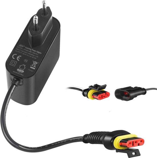 Voedingsadapter voor grasmaaier, 28 V, 1,3 A, compatibel met Gardena R50Li, R80Li, R40li, R45Li, R70Li, Sileno City en Life