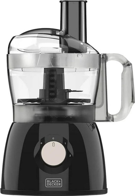 Voedselverwerker Black & Decker BXFPA600E Zwart 600 W 1,2 L
