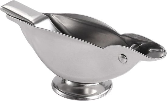 Vogel Citroenpers - Handmatige Sapcentrifuge - Sap Extraheren - Ergonomische Handgreep - 12 cm - Zilver