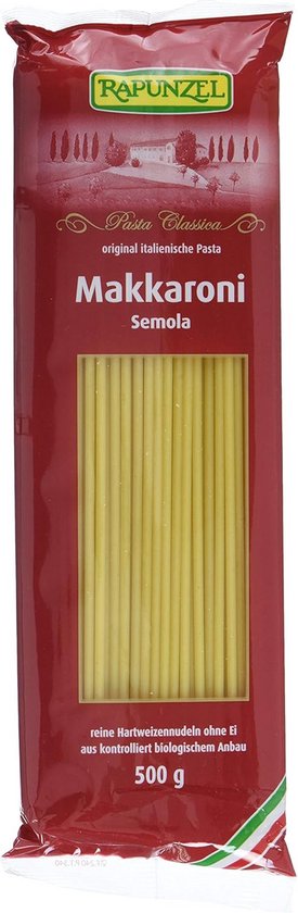 Volkoren Macaroni van Semola Pasta 6x500g van Merkloos