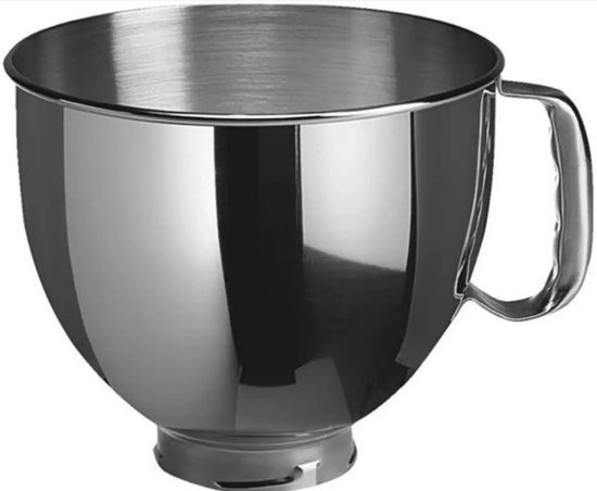 Voor Kitchenaid Mengkom 5k5thsbp Metalen kom Gepolijst roestvrij staal van Merkloos