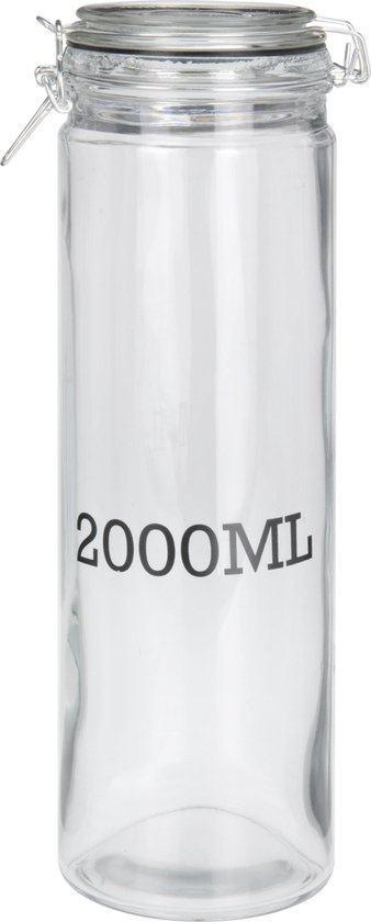 Voorraadpot glas 2 liter.