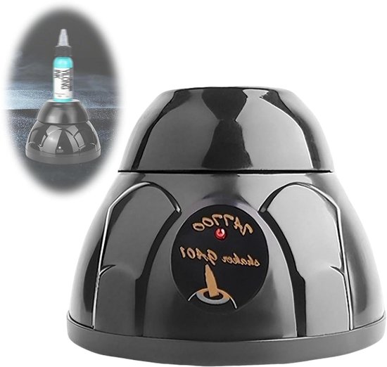 Vortex Mixer - Mini Shaker - Vloeistoffen Mengen - Snelle Rotatie - 10x10x10 cm - Zwart