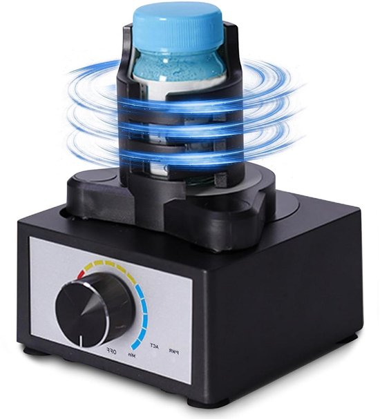 Vortex mixer - Turboshaker menger - Vloeistoffen mengen - Instelbare snelheid - 10-100 ml - Zwart
