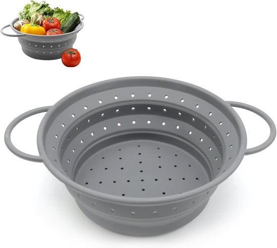 Vouwbare Pastamaker van Hoogwaardige Materialen met Zeef, Handvat en Hoge Temperatuurweerstand voor Groenten, Fruit en Pasta