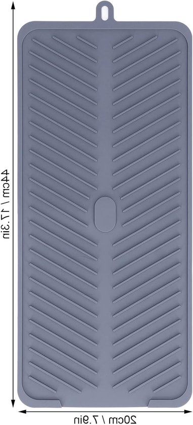 Vouwbare Siliconen Afvoermat 44x20CM - Ideale Droogmat voor Afwas, Keuken en Afvoer van Water van Merkloos