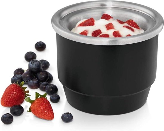 Vriescontainer met deksel voor ijsmachine - 3-in-1 voor bevroren yoghurt, sorbet en ijs - 300 ml van Merkloos