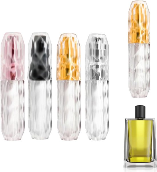 Vulbare Mini Parfumverstuiver voor Reizen - Handige Spray Fles voor Handtas, Tas of Portemonnee, Perfect voor Op Reis van Merkloos