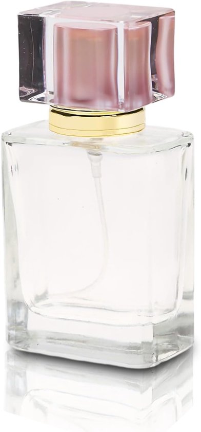 Vulbare Parfumfles 50ml - Draagbare Sprayfles voor Parfum, Ideaal voor Reizen en Dagelijks Gebruik (Roze) van Merkloos