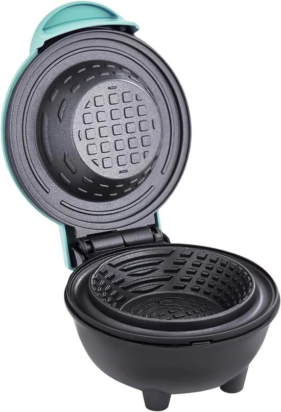 Wafelijzer Hoorntjes - Wafelmaker Kommetjes - Desserts Maken - Gelijkmatige Warmte - 17x13x17 cm - Blauw